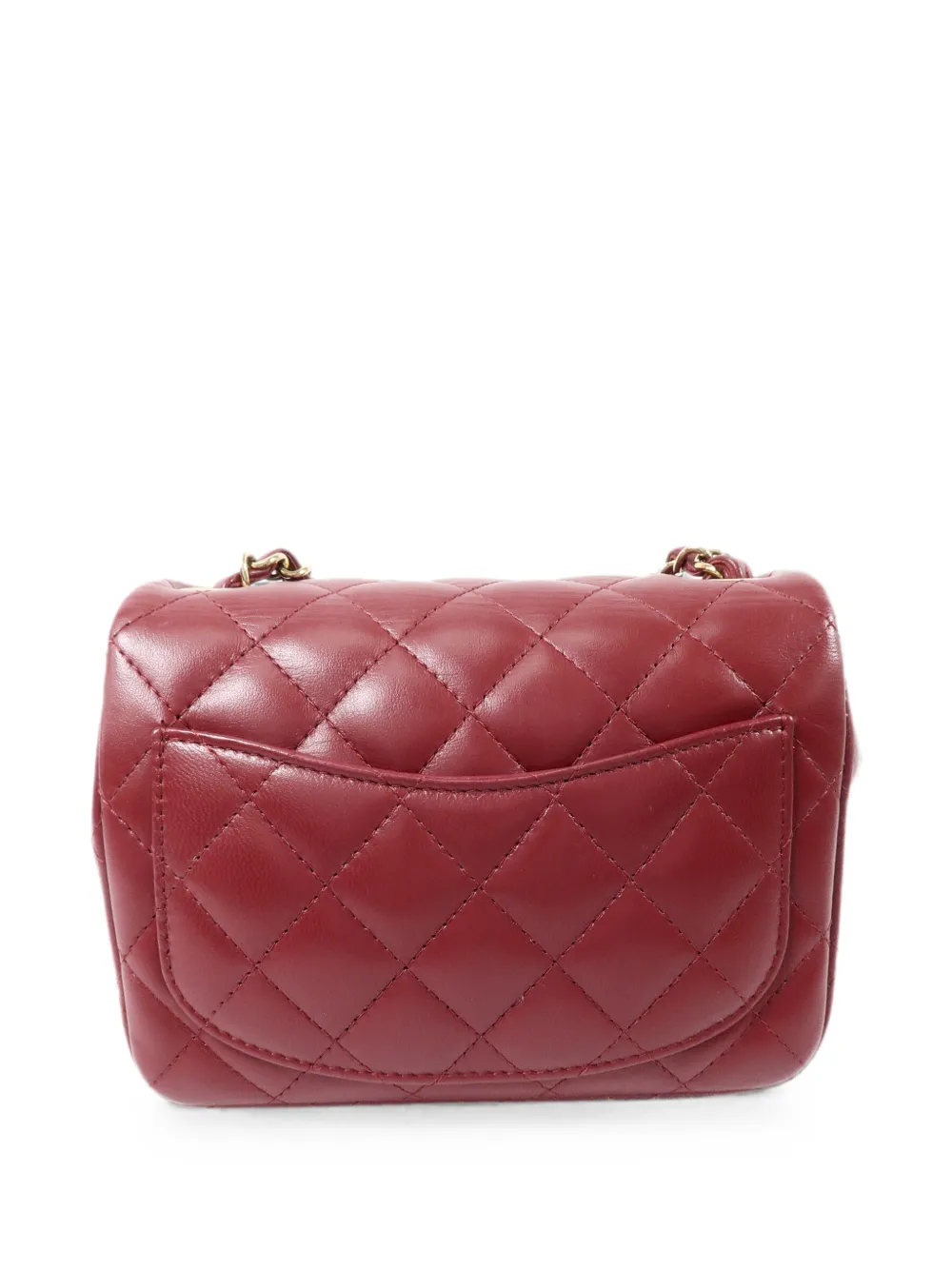 CHANEL Pre-Owned 17 Mini Classic schoudertas Rood