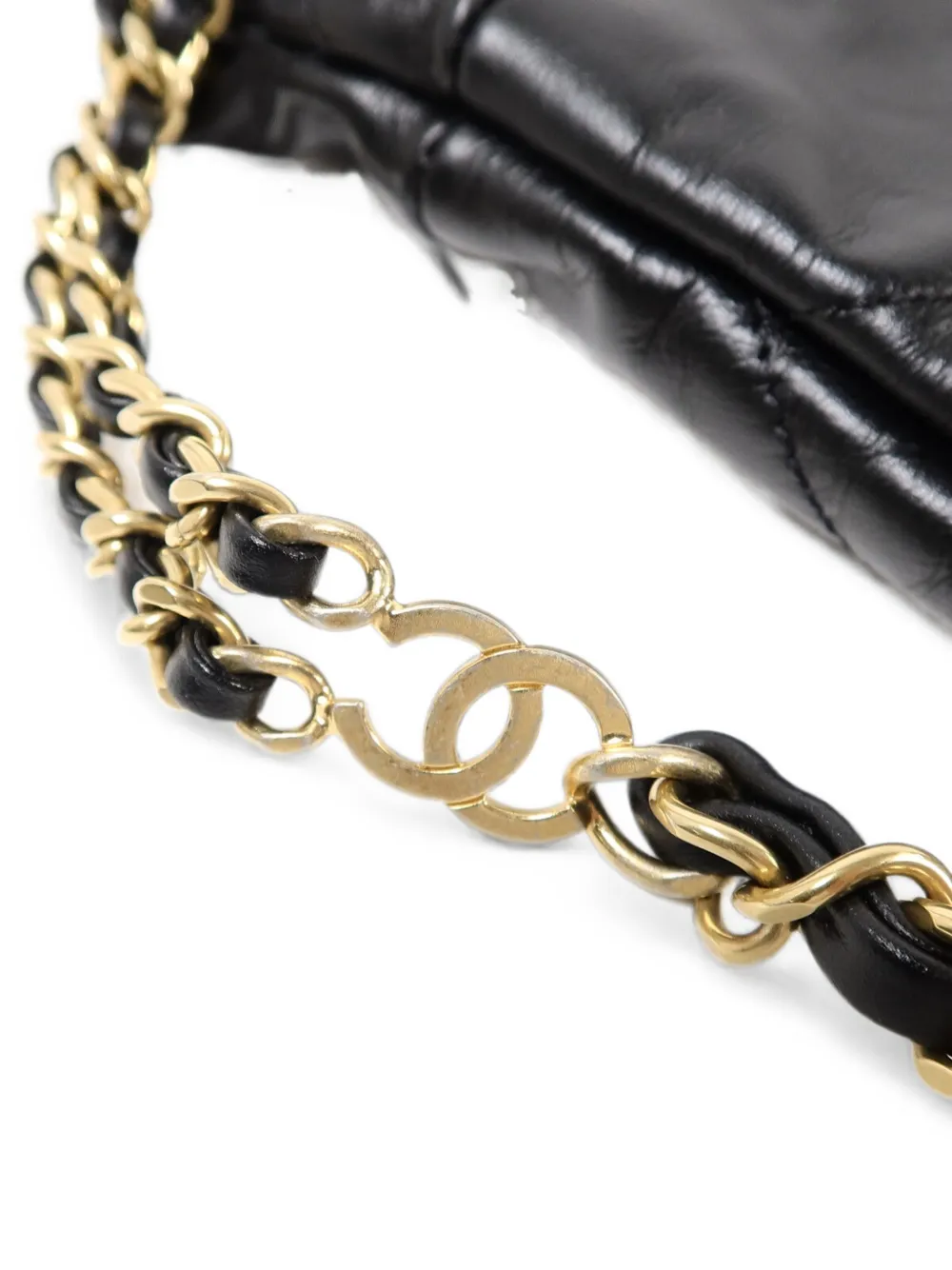 CHANEL Pre-Owned 22 Chanel gewatteerde rugzak Zwart