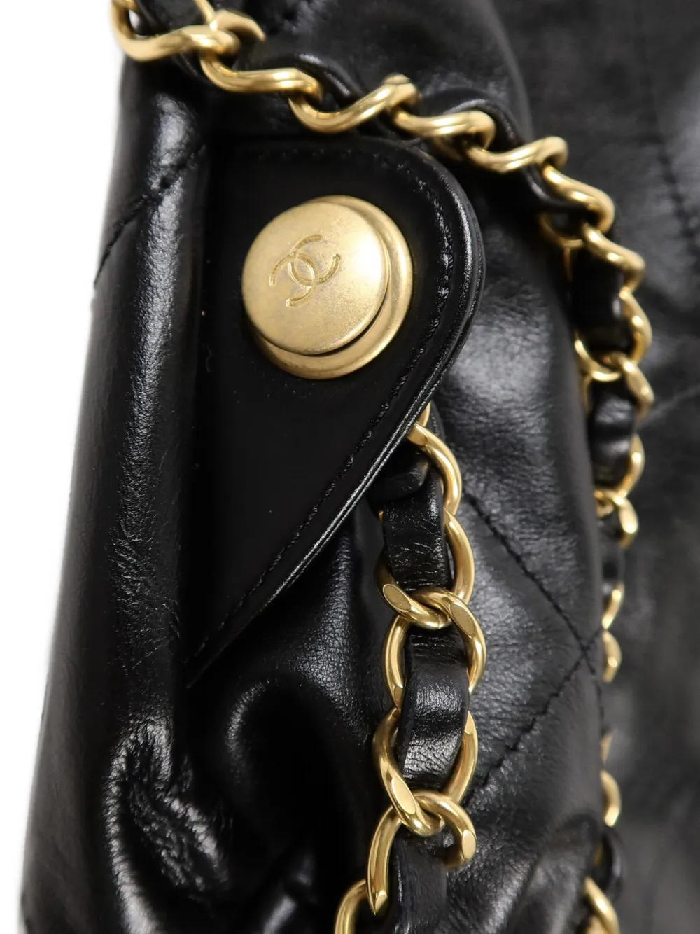 CHANEL Pre-Owned 22 Chanel gewatteerde rugzak Zwart