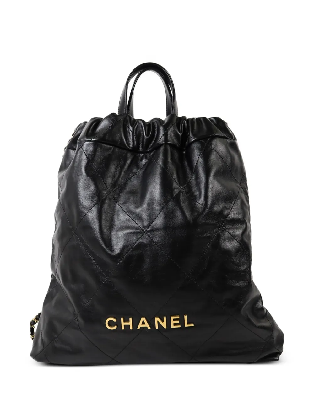 CHANEL Pre-Owned 22 Chanel quilted backpack - Nero