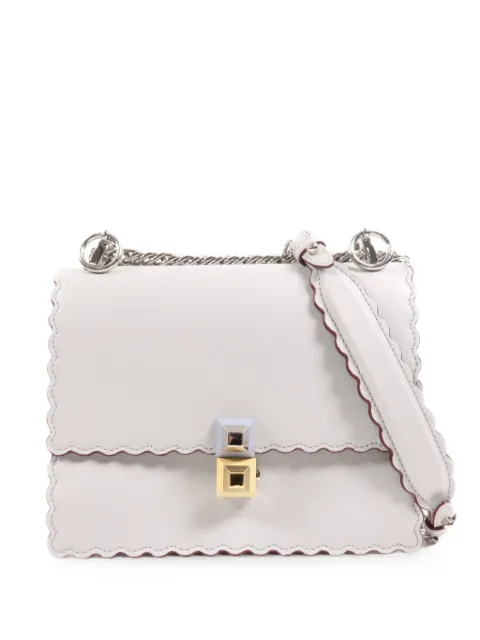 Fendi Pre-Owned 2017 Kan I scalloped-edge mini shoulder bag