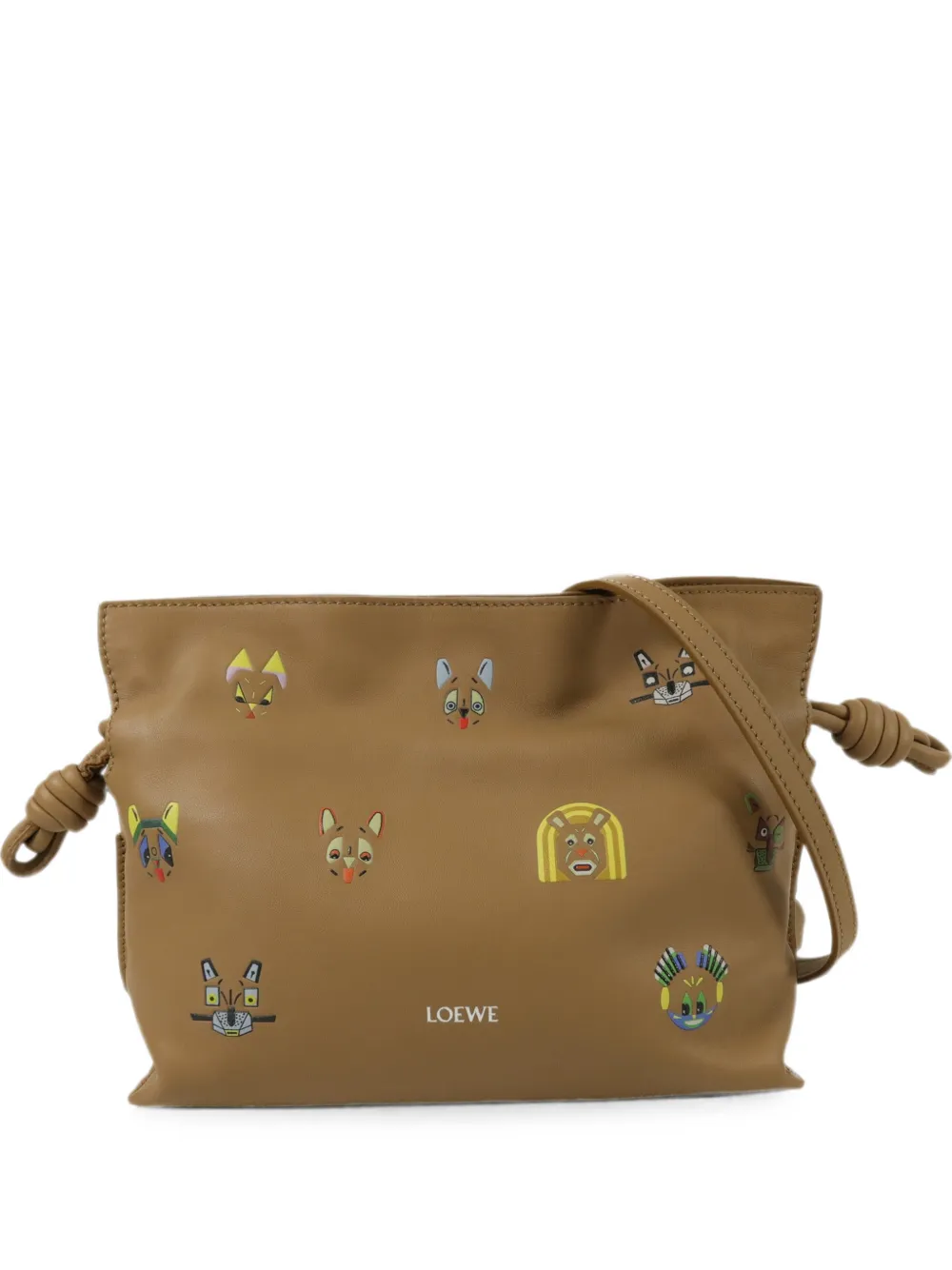 Loewe Pre-Owned 2021 Flamenco Cats small clutch bag - Nude