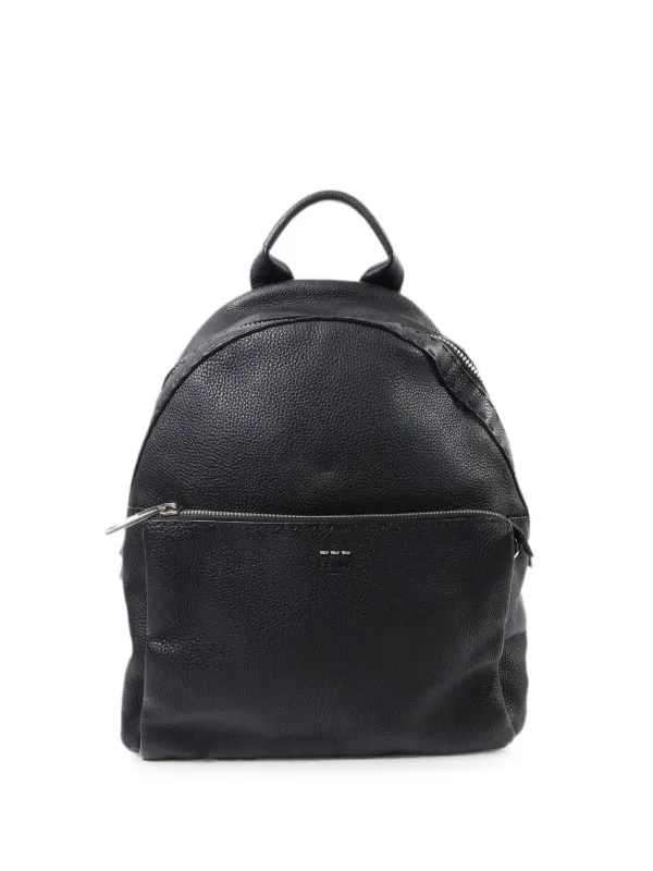 black leather backpack 2017 Laptop Detroit Almost every year Black Grained Leather Backpack |