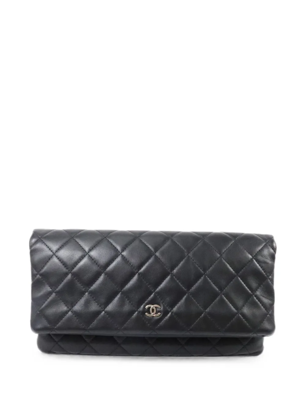 CHANEL Pre-Owned 2015 CC fold-over clutch bag - Nero