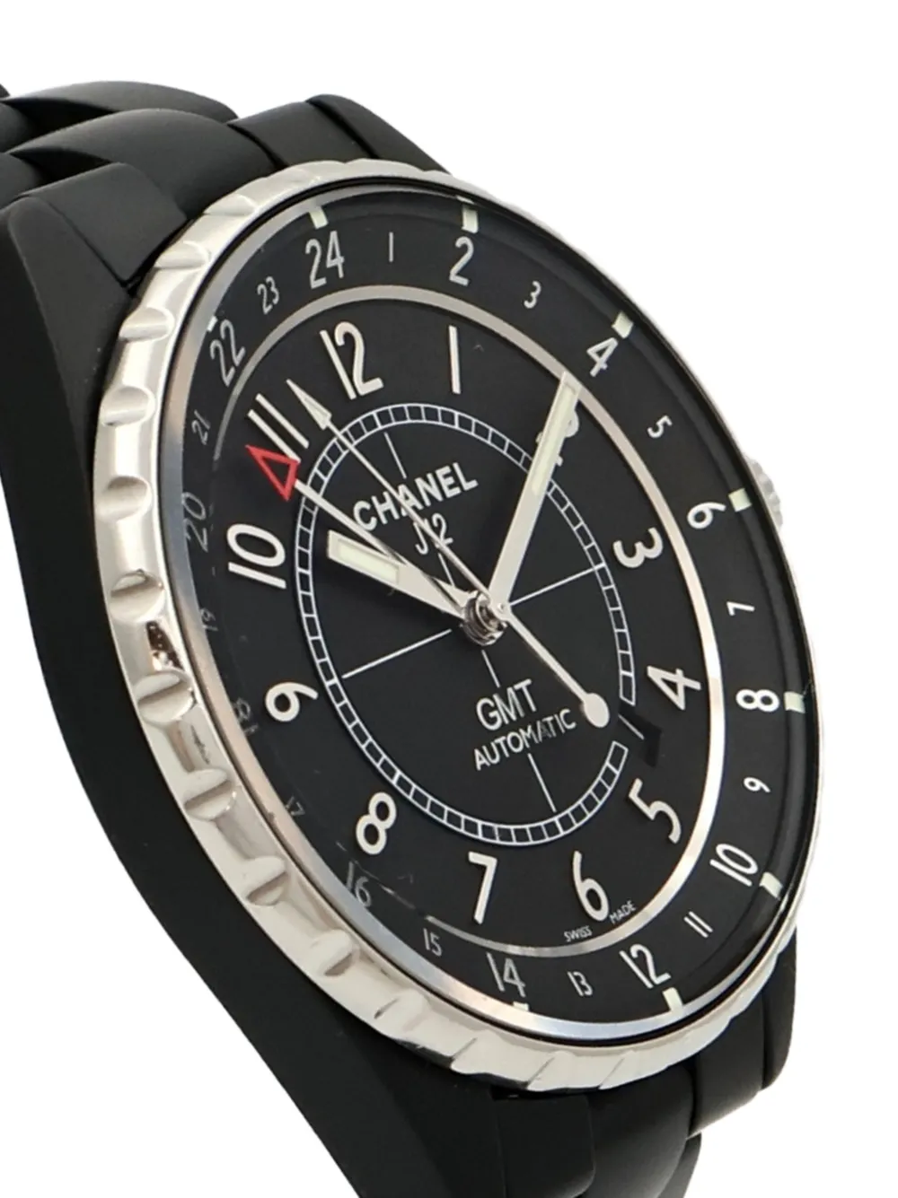 Chanel Pre-owned J12 GMT 41mm Watch in Black, view 2