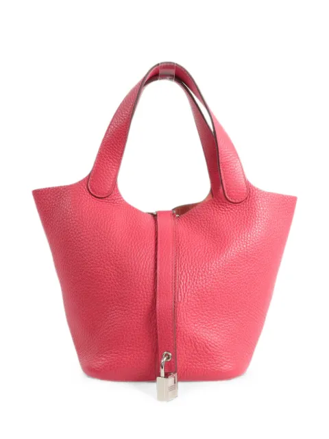 Hermès Pre-Owned 2019 Picotin PM leather small bucket bag