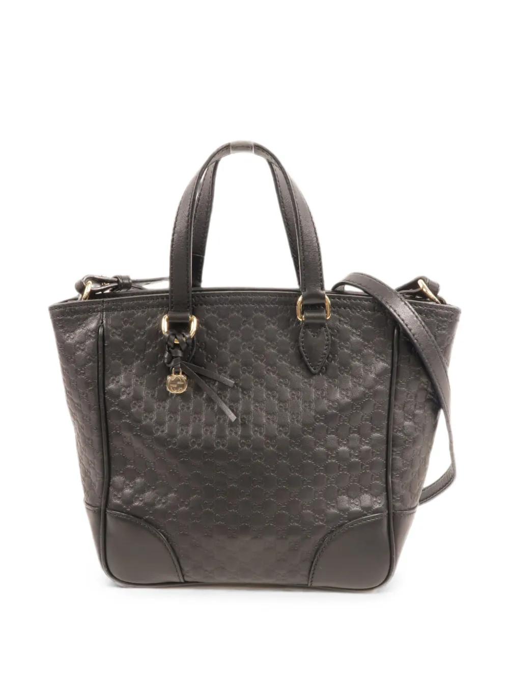 Gucci Pre-Owned 2Way leather tote bag - Black