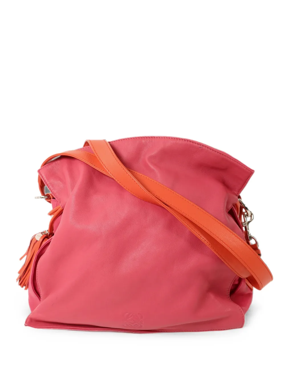 Loewe Pre-Owned Flamenco tassel-detail shoulder bag - Pink
