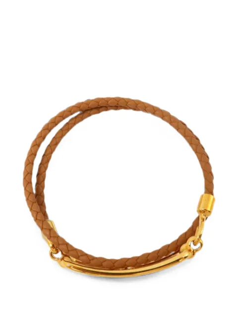 Hermès Pre-Owned Roulis braided-leather bracelet