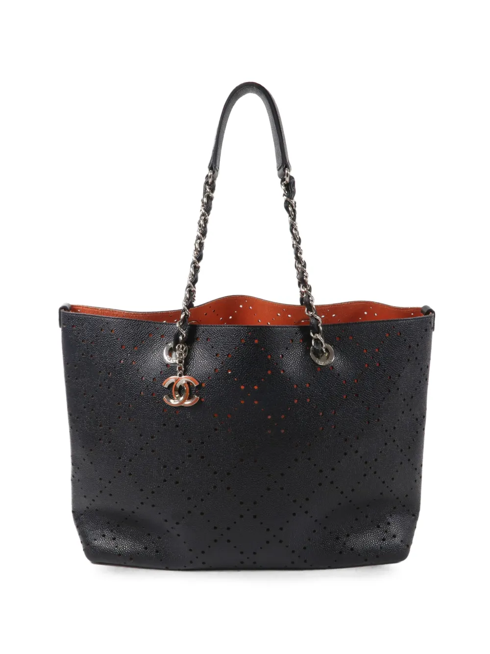 CHANEL Pre-Owned CC perforated-detail tote bag - Nero