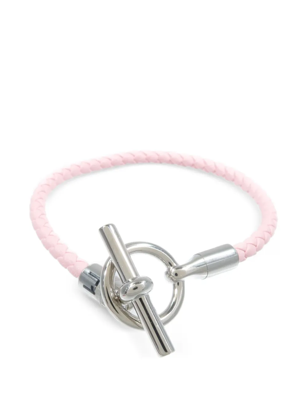 Hermès Pre-Owned Glenan braided-leather bracelet - Rosa