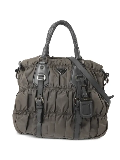 Prada Pre-Owned Tessuto Gaufre two-way handbag