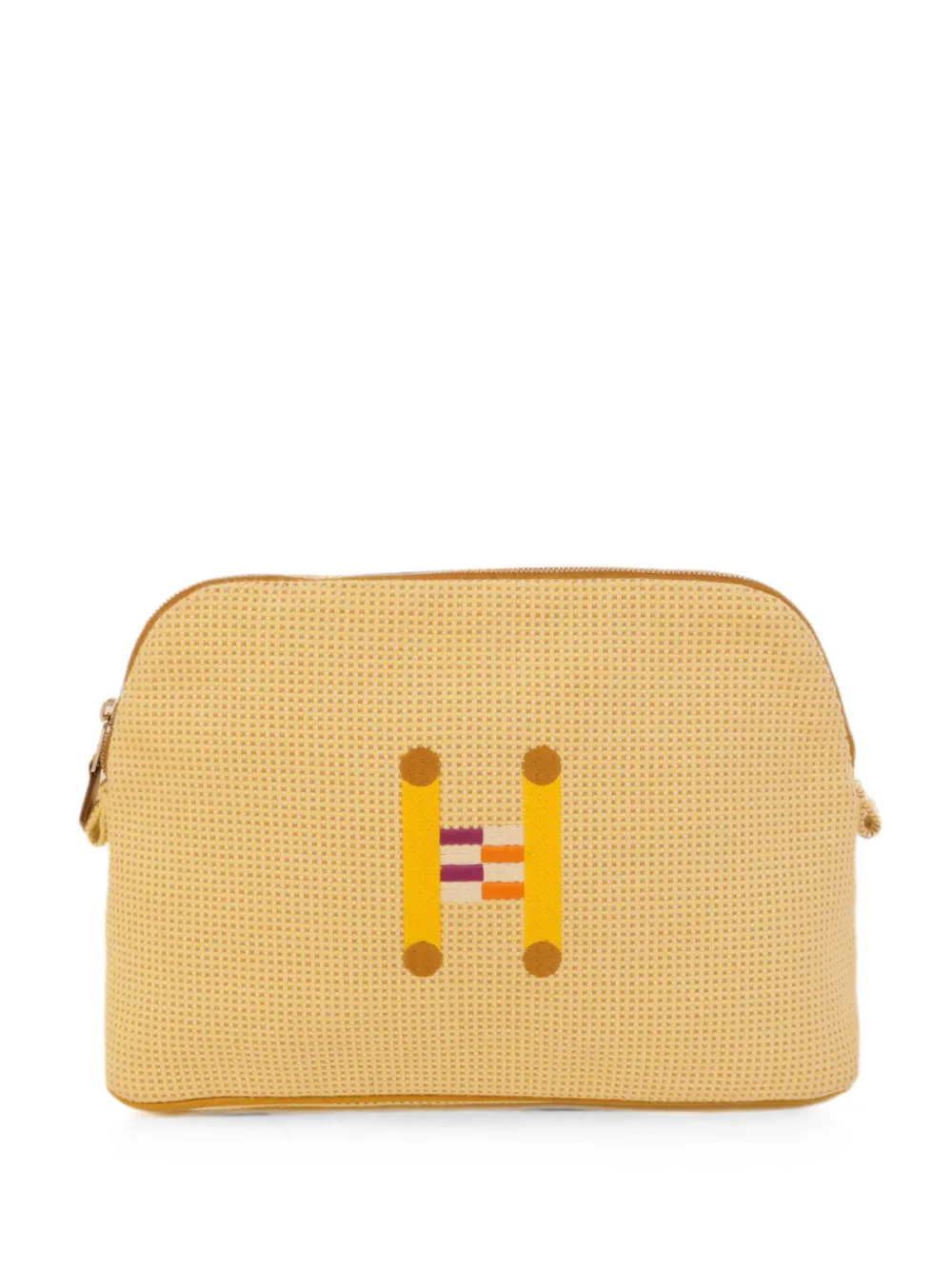 Hermès Pre-Owned medium Bolide Crazy H clutch bag - Nude
