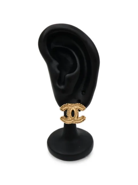 CHANEL Pre-Owned CC Logo earrings