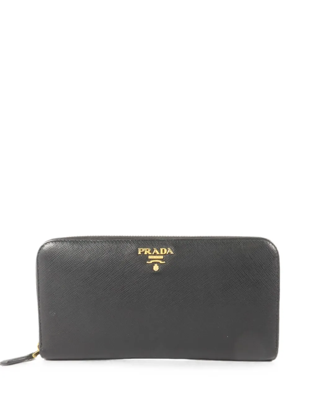 Pre-owned Prada Logo-detail Wallet In Black