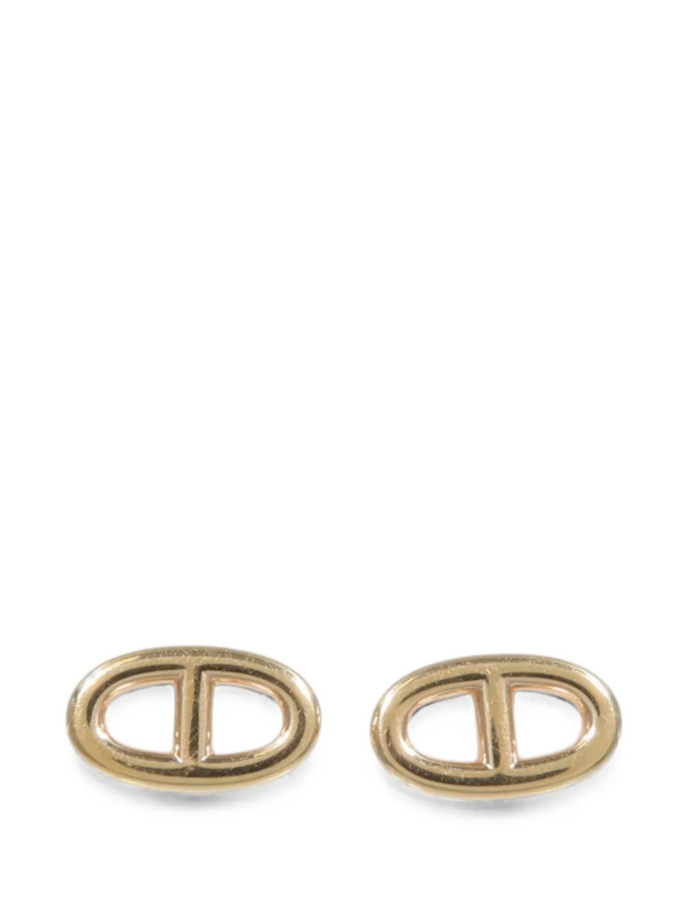 Pre-owned Hermes Farandole Earrings In Gold