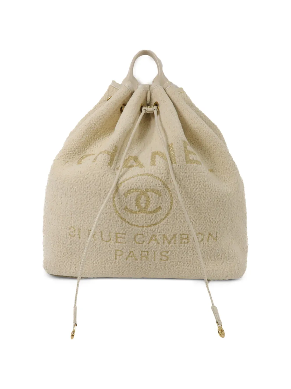 CHANEL Pre-Owned CC Deauville backpack - Toni neutri