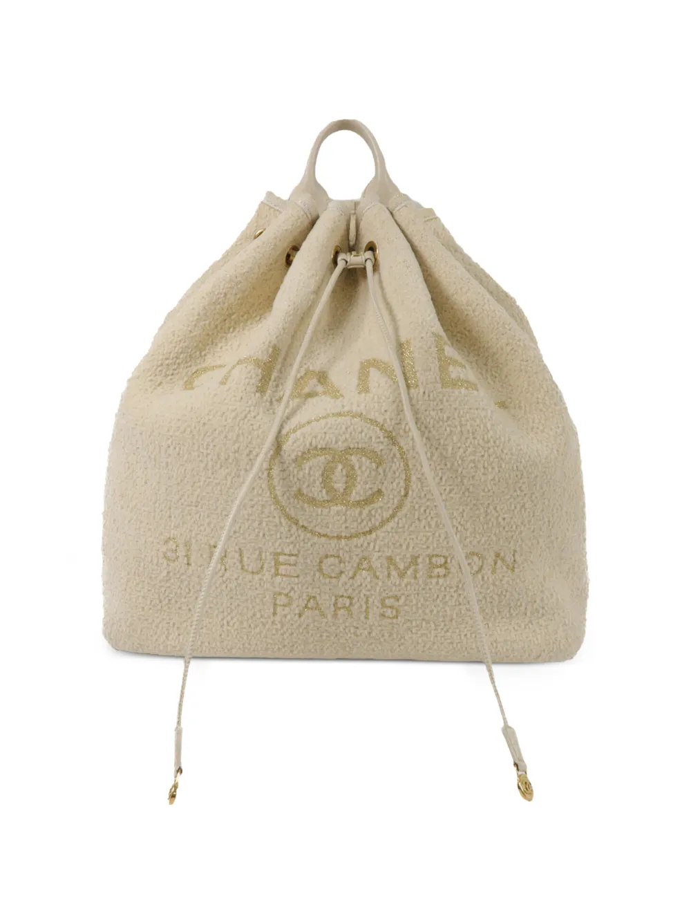 CHANEL Pre-Owned CC Deauville backpack - Nude