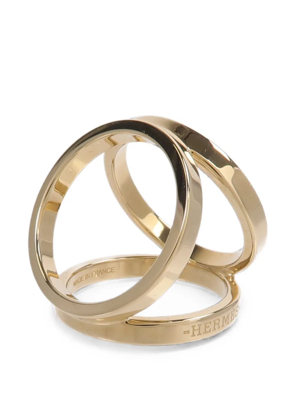 Hermès Pre-Owned Trio scarf ring - Gold