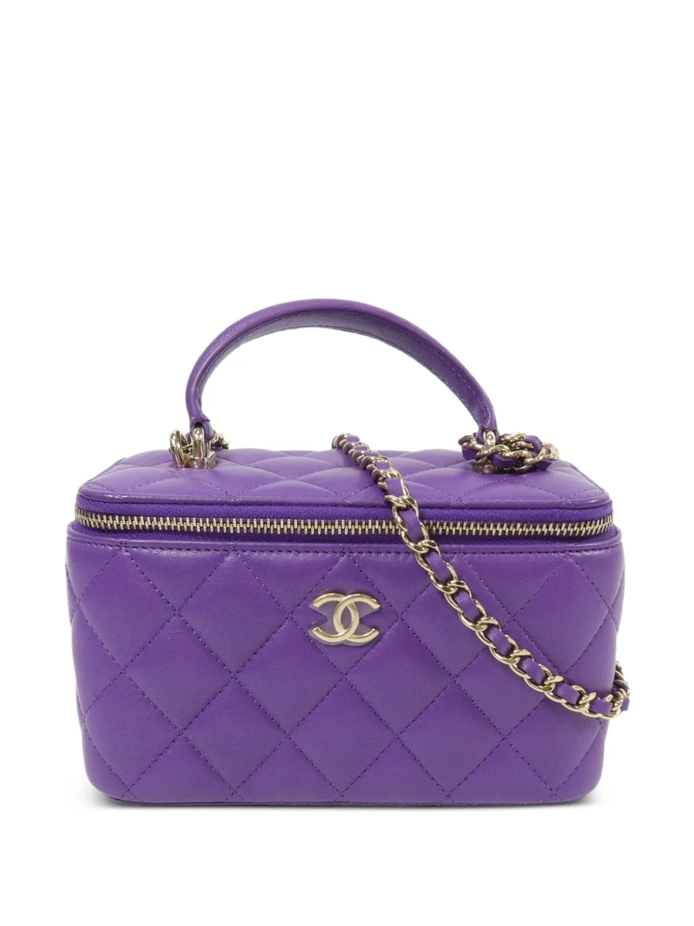 CHANEL Pre-Owned CC Vanity leather case - Violett