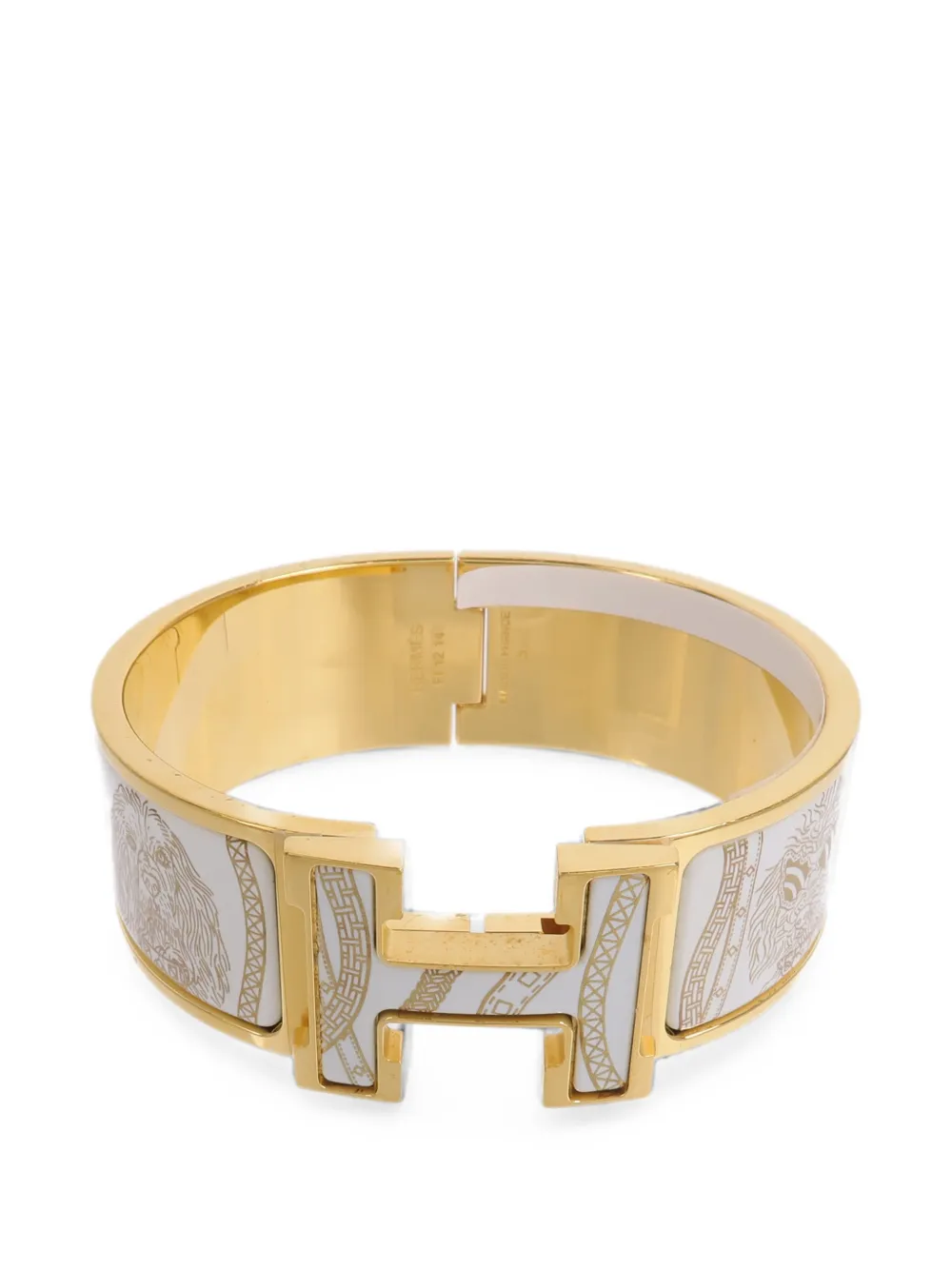 Hermès Pre-Owned Clic-Clac H enamel bracelet - Gold