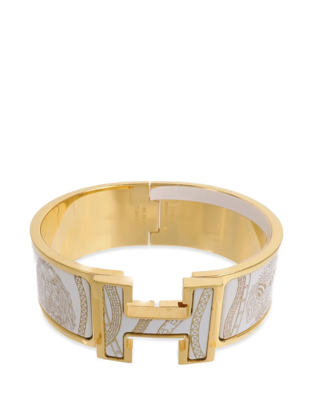 Hermès Pre-Owned Clic-Clac H enamel bracelet - Gold