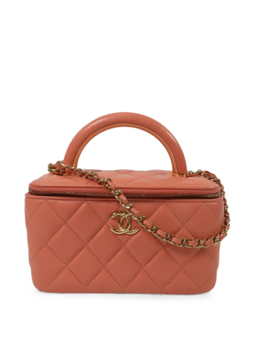CHANEL Pre-Owned CC quilted vanity tote bag - Rosa