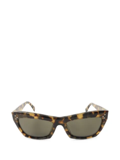 Celine Pre-Owned tortoiseshell-effect cat-eye sunglasses