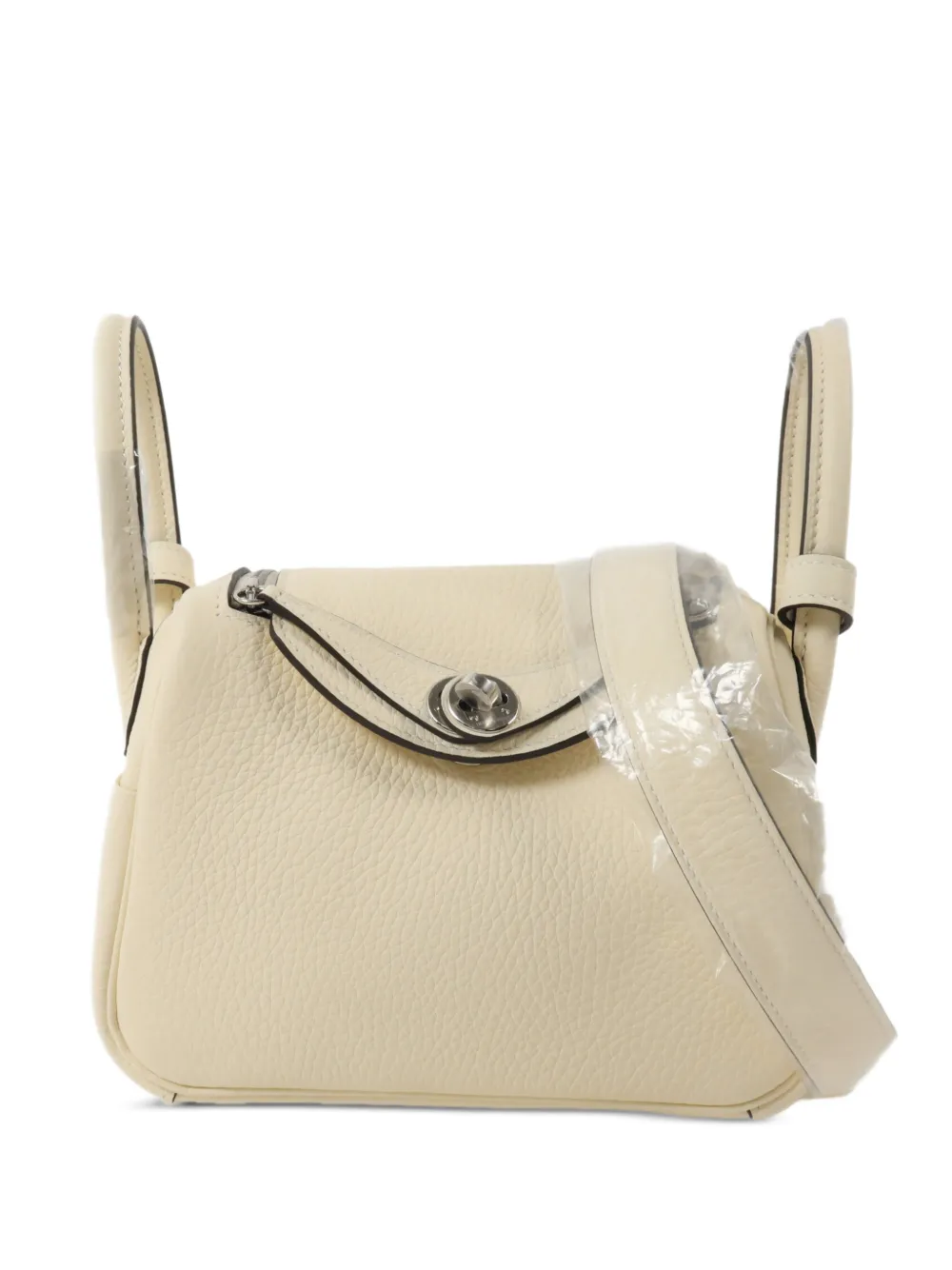 Hermès Pre-Owned 2026 mini Lindy leather tote bag - Weiß