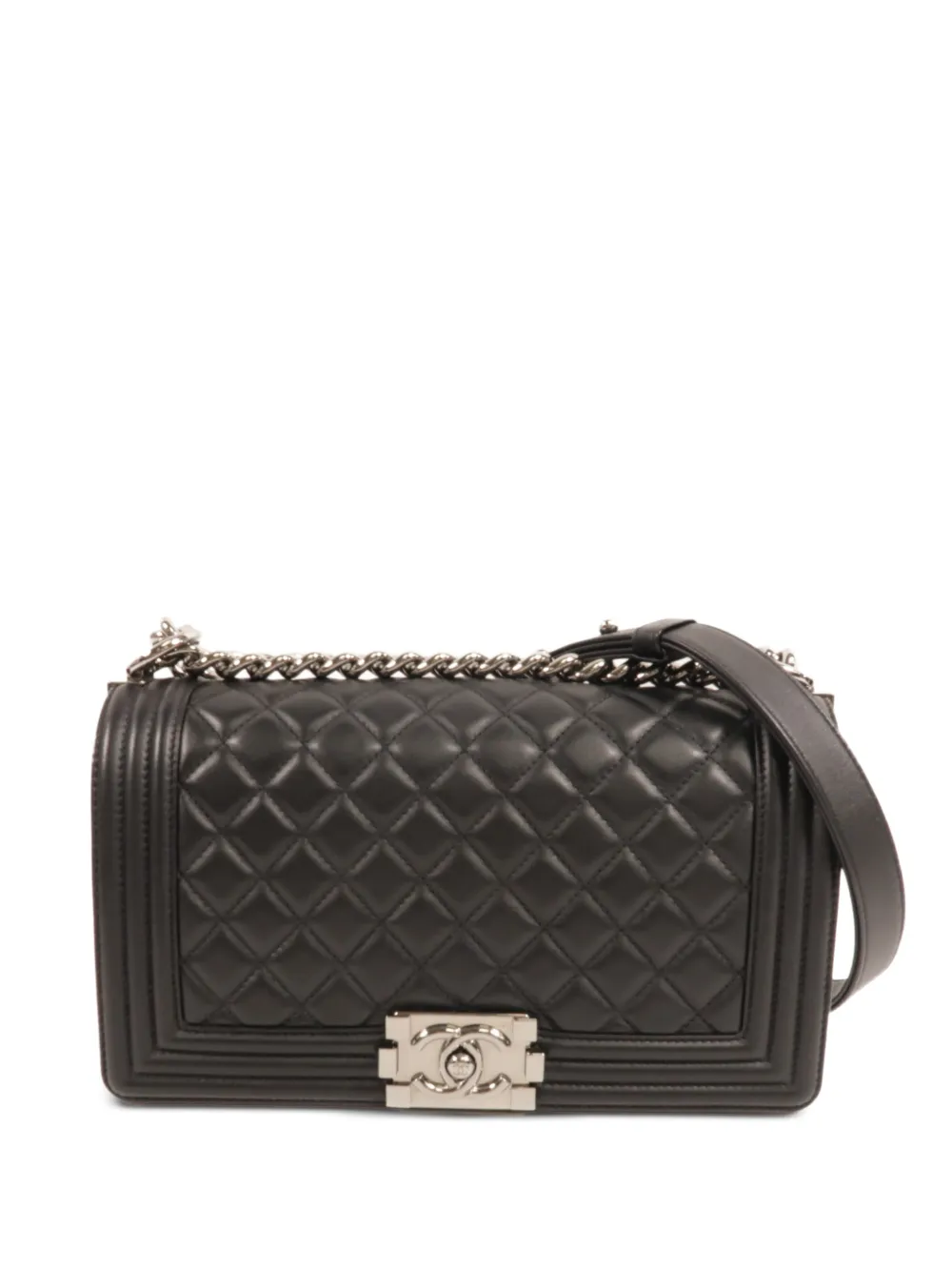 CHANEL Pre-Owned 25 Boy diamond-quilted shoulder bag - Nero