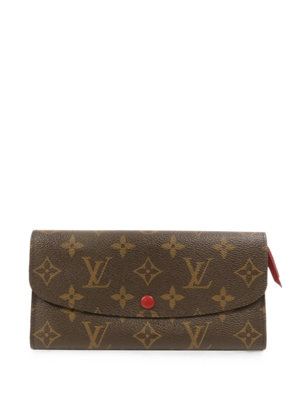 Pre-owned Louis Vuitton Emilie Monogram Wallet In Brown
