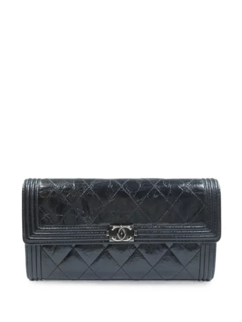 CHANEL Pre-Owned Boy CC quilted wallet