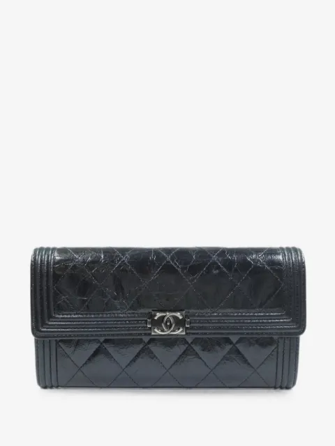 CHANEL Pre-Owned Boy CC quilted wallet