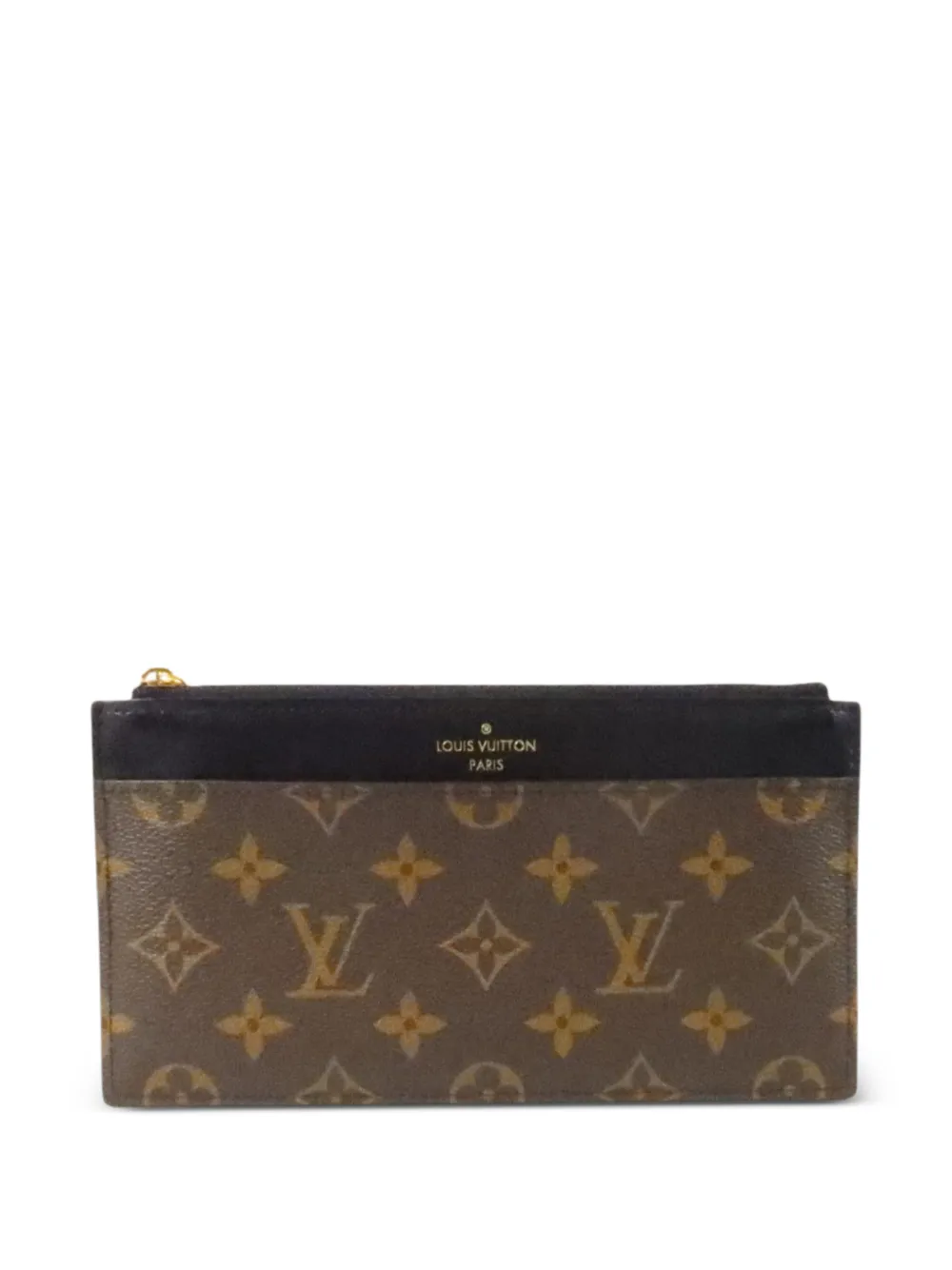Louis Vuitton Pre-Owned Monogram canvas logo-print clutch bag - Marrone