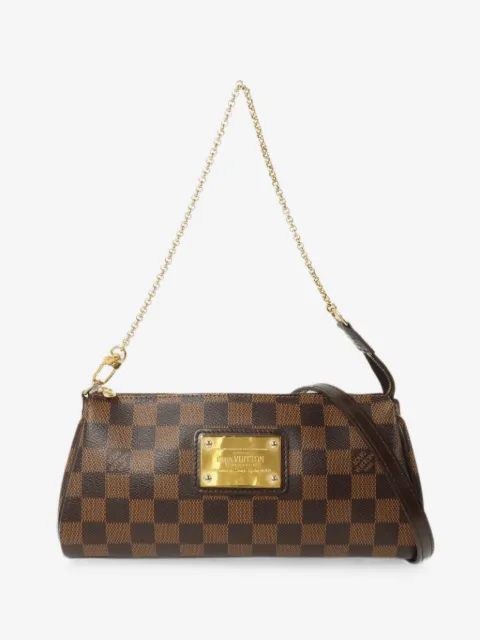 Louis Vuitton Pre-Owned 이바 다미에 에벤 캔버스 토트 백