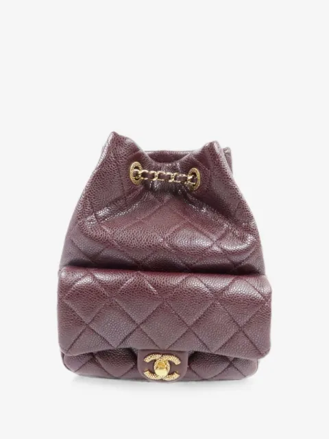 CHANEL Pre-Owned CC quilted leather backpack