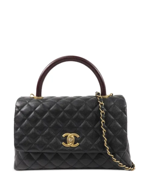 CHANEL Pre-Owned tote capitonada Coco mediana