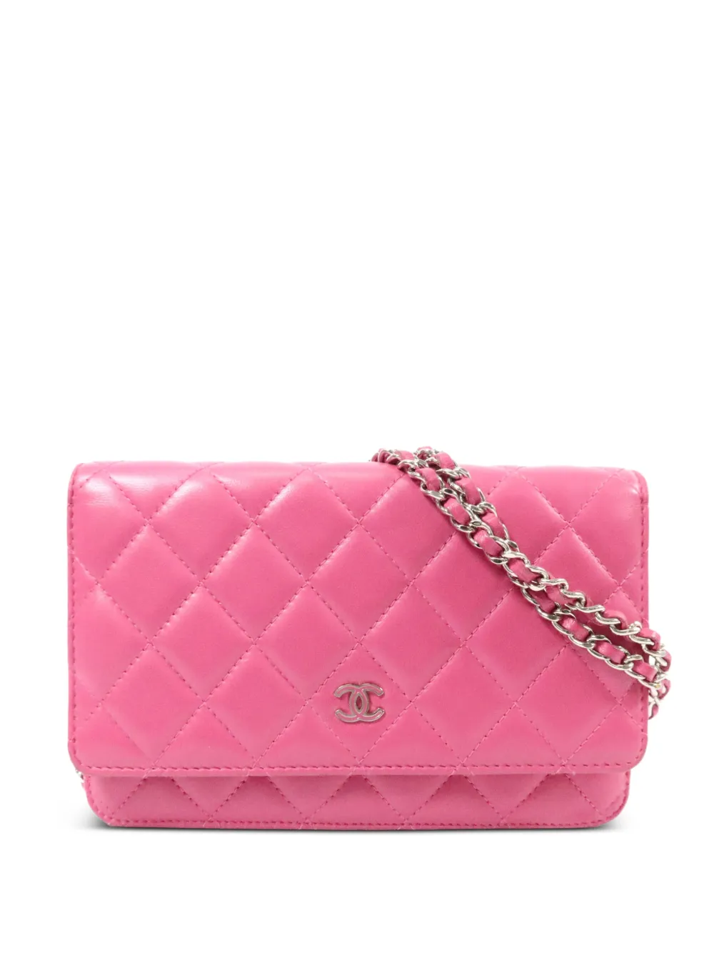 CHANEL Pre-Owned Wallet On Chain quilted shoulder bag - Rosa