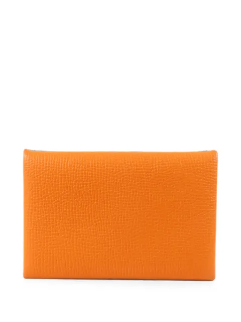 Hermès Pre-Owned 2023 Calvi Epsom card holder