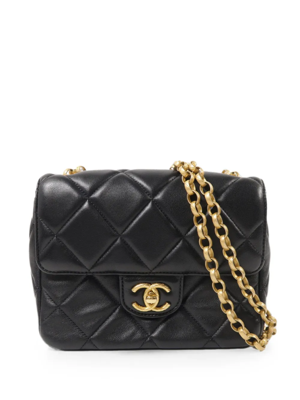 CHANEL Pre-Owned flap turn-lock shoulder bag - Nero