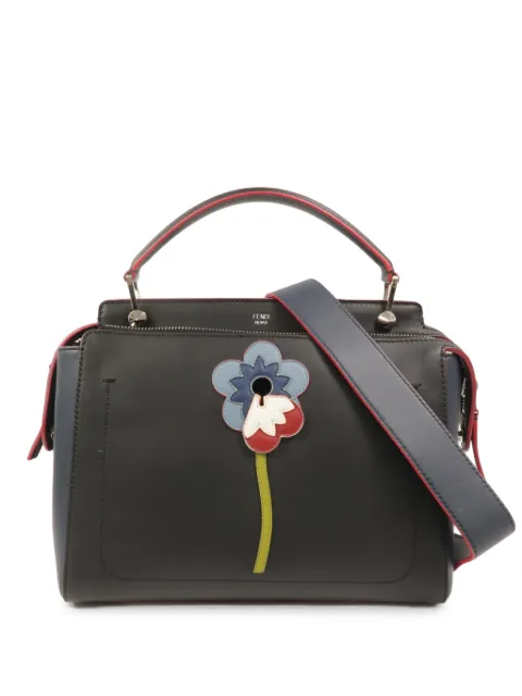 Fendi Pre-Owned Dotcom floral-appliqué tote bag