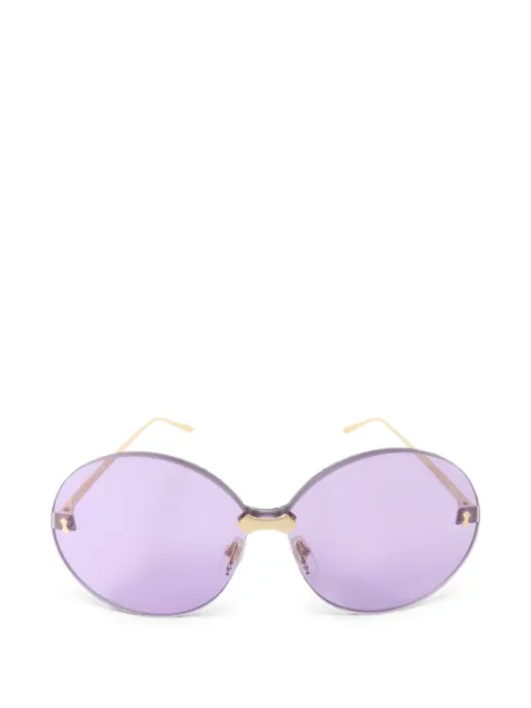 Gucci Pre-Owned rimless round-frame sunglasses