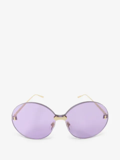 Gucci Pre-Owned lentes de sol redondos sin armazón