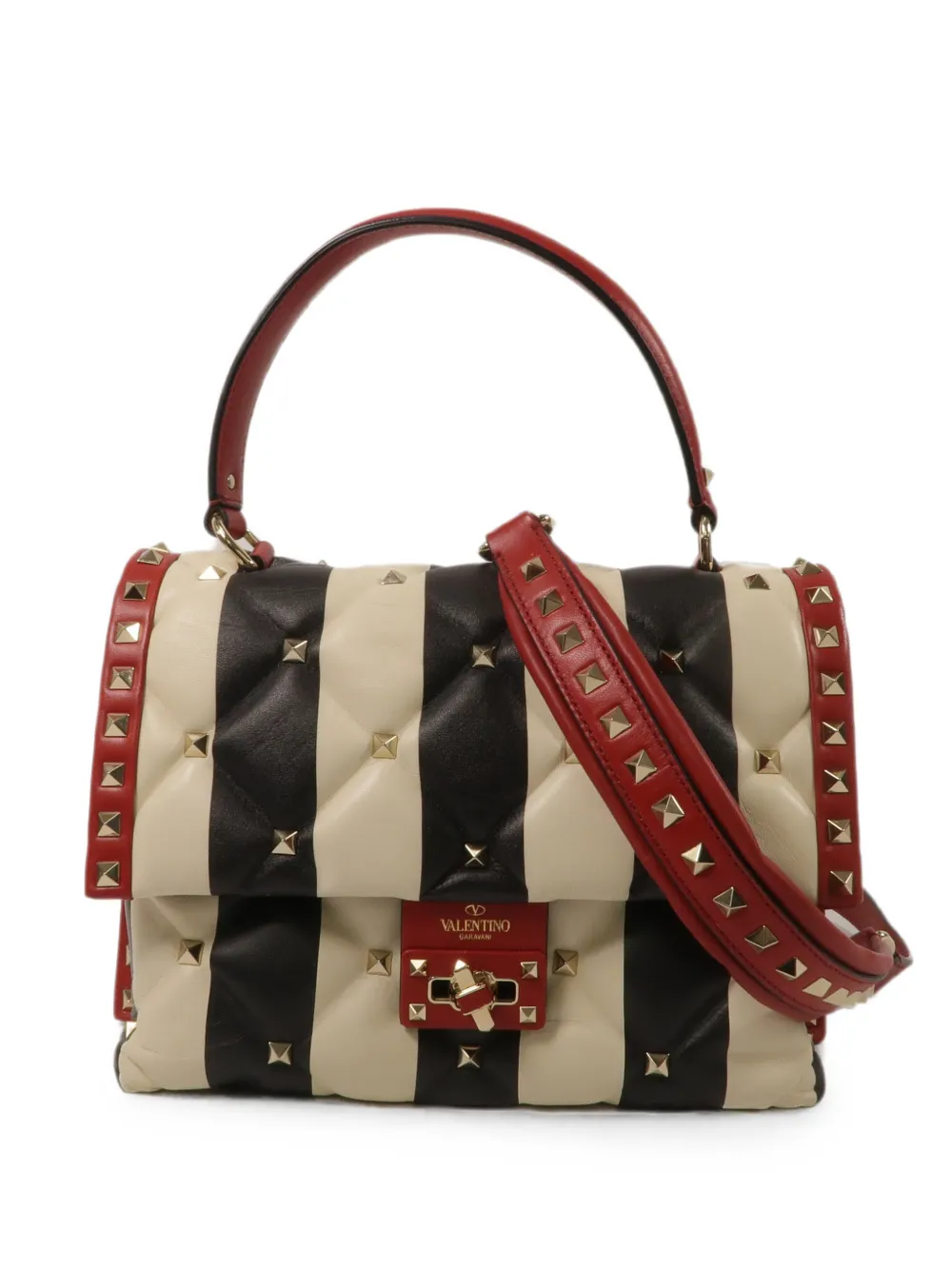 Valentino Garavani Pre-Owned Rockstud Spike two-way handbag - Bianco