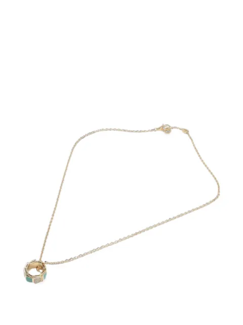 Bvlgari Pre-Owned Serpenti Viper turquoise and diamond necklace
