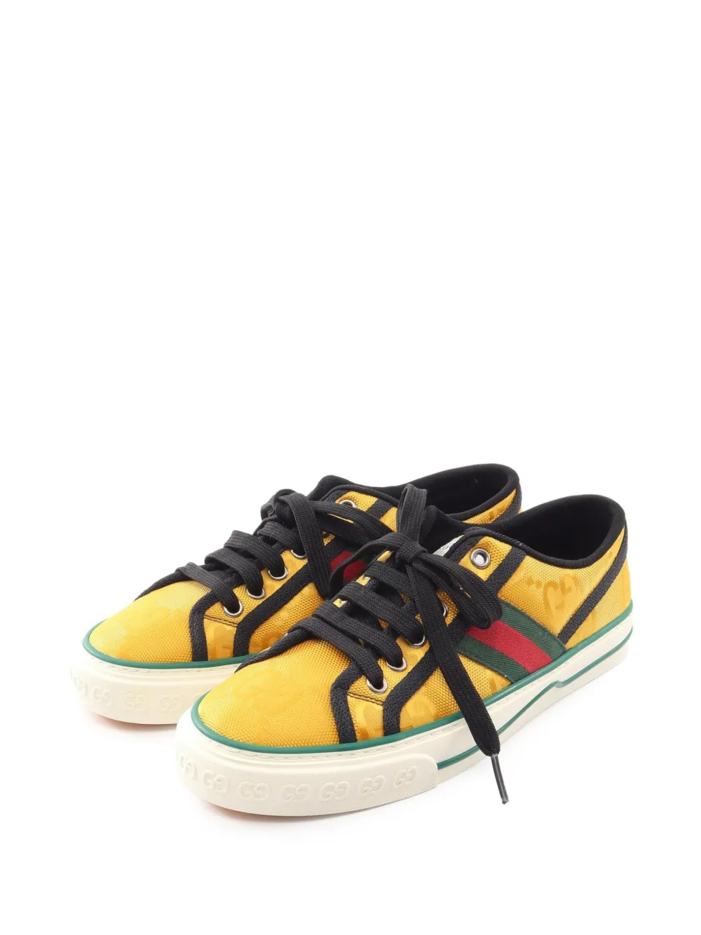 Gucci Pre-Owned 2020s Tennis 1977 Jumbo GG sneakers - Giallo