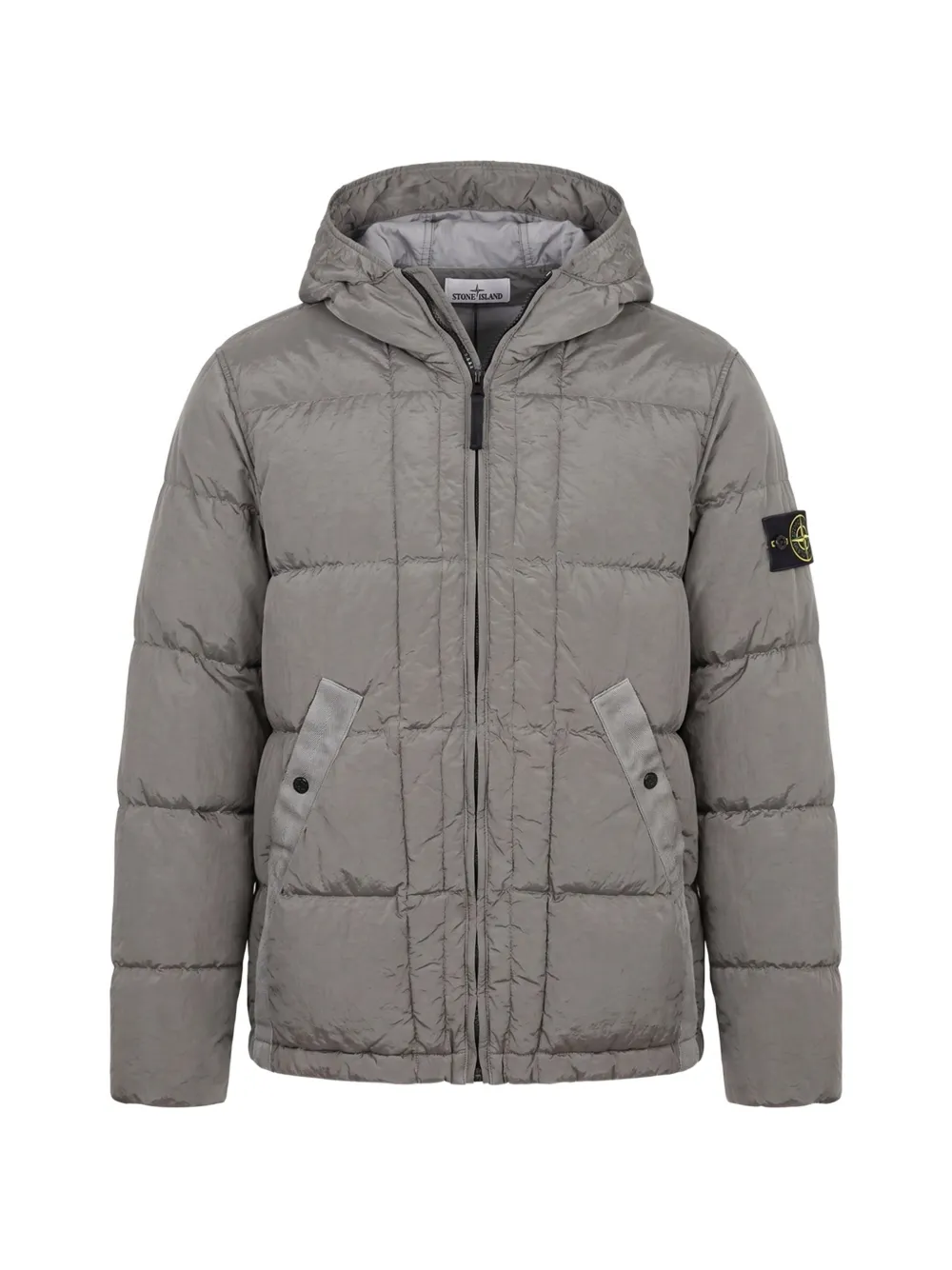 Stone Island hooded padded jacket - Grau
