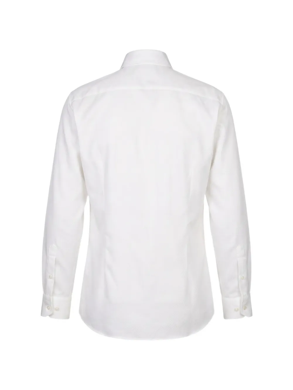 Giorgio Armani textured-finish long-sleeve shirt Wit