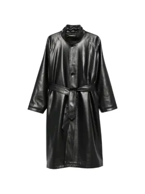 ジャケット・アウター XL90s Gianfranco Ferre 100%cashmere coat Gianfranco Ferré Pre-Owned 1990s Belted Leather Coat | Black