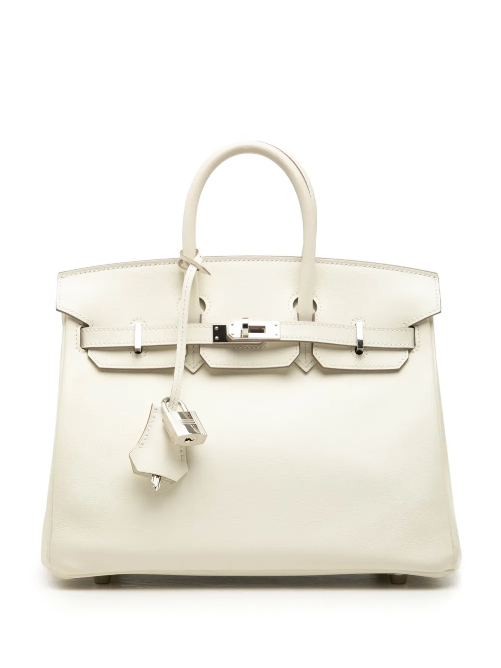 Hermès Pre-Owned 2023 Swift Birkin Retourne 25 handbag - White